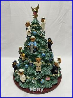 The Hamilton Collection U. S. NAVY Christmas Tree Lighted, Numbered With COA, Boxed