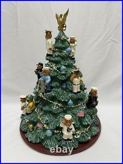 The Hamilton Collection U. S. NAVY Christmas Tree Lighted, Numbered With COA, Boxed