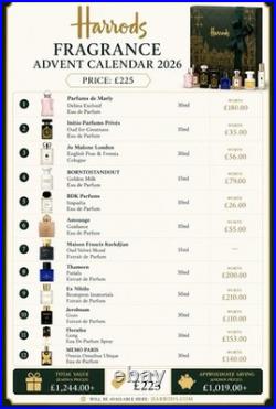 The Harrods 12 Days of Fragrance Advent Calendar 2026? Brand New PRESALE The Harrods 12 Days of Fragrance Advent Calendar 2026? Brand New PRESALE