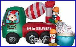 The Holiday Aisle Animated Cement Mixer Scene Inflatable
