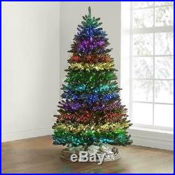 The Light Show Tree 7′ fiber optic Christmas tree 23 different LED displays RC