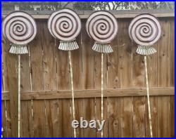 The Round Top Collection Christmas Metal Yard Decor Candy Lollipop Lot The Round Top Collection Christmas Metal Yard Decor Candy Lollipop Lot