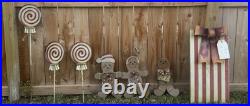 The Round Top Collection Christmas Metal Yard Decor Candy Lollipop Lot The Round Top Collection Christmas Metal Yard Decor Candy Lollipop Lot