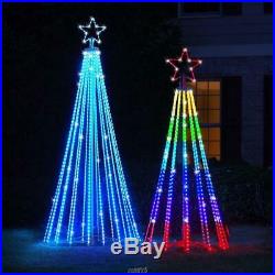 The Star Bright 8′ Choreographed Light Show LED Christmas Tree
