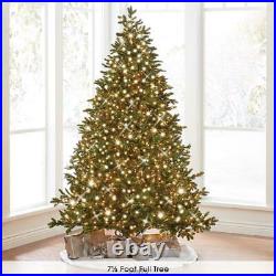 The World’s Best Prelit LED Light Noble Fir Christmas Tree (7.5′ MEDIUM) WHITE