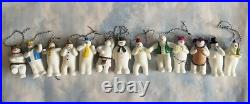 The snowman raymond briggs Set Of 13 Party Snowmen Christmas Tree Decorations