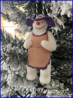The snowman raymond briggs Set Of 13 Party Snowmen Christmas Tree Decorations