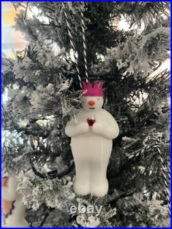 The snowman raymond briggs Set Of 13 Party Snowmen Christmas Tree Decorations