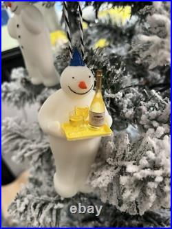 The snowman raymond briggs Set Of 13 Party Snowmen Christmas Tree Decorations