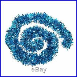 Thick Chunky Luxury Metallic Christmas Tree Tinsel Decoration Ice Blue