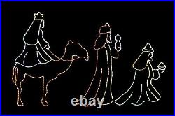 Three Wise Men LED light metal wire frame outdoor Christmas Display Decoration