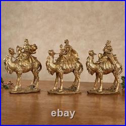 Three Wise Men Table Sculptures Gold Set of Three