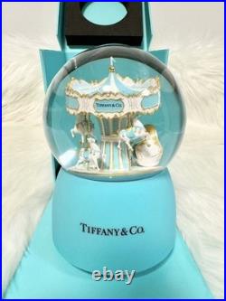 TiffanyCarousel Musical Snow Globe Brand New In Box Christmas Gift