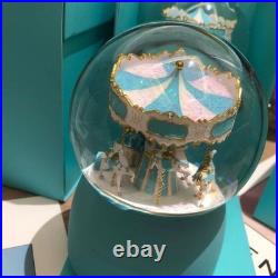 TiffanyCarousel Musical Snow Globe Brand New In Box Christmas Gift