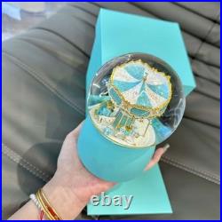 TiffanyCarousel Musical Snow Globe Brand New In Box Christmas Gift