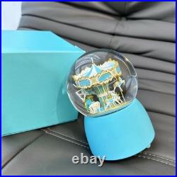 TiffanyCarousel Musical Snow Globe Brand New In Box Christmas Gift