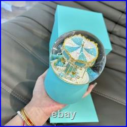 TiffanyCarousel Musical Snow Globe Brand New In Box Christmas Gift