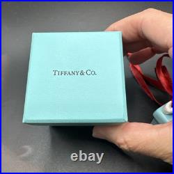 Tiffany Blue Gift Box Trinket Christmas Ornament Bone China Porcelain With Box