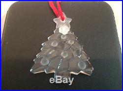 Tiffany & Co. 3 1/2 Crystal Christmas Tree Ornament NEW