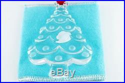 Tiffany & Co. Crystal Christmas Tree and Ribbon Bow Box Ornament Set (#308)