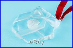 Tiffany & Co. Crystal Christmas Tree and Ribbon Bow Box Ornament Set (#308)