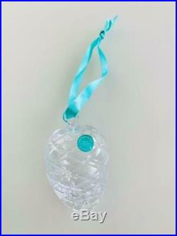Tiffany & Co. Crystal Glass Pinecone Ornament Limited Edition in Box Promo Gift