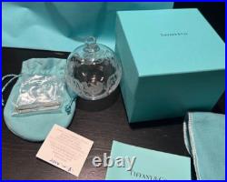 Tiffany & Co Glass Ornament Ball Bird Christmas Decoration