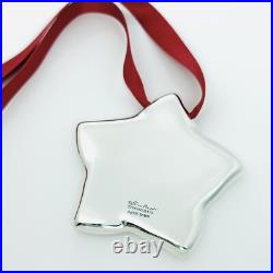 Tiffany & Co Silver Star Christmas Holiday Ornament by Elsa Peretti Size Large