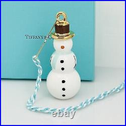 Tiffany & Co Snowman Holiday Ornament NEW