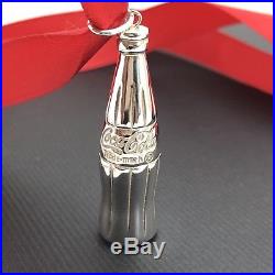 Tiffany & Co Sterling Silver Holiday Christmas Coke Coca-Cola Bottle Ornament