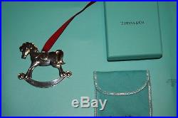 Tiffany & Co Sterling Silver Holiday Christmas Rocking Horse Ornament