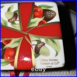 Tiffany Holiday Gift Box/Bow Christmas Holiday Ornament Porcelain