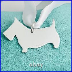 Tiffany Scottish Terrier Dog Holiday Ornament Sterling Silver Vintage