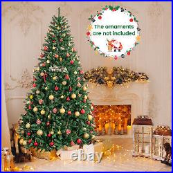 Topbuy 7.5′ Unlit Douglas Full Fir 2254 Tips Hinged Artificial Christmas Tree