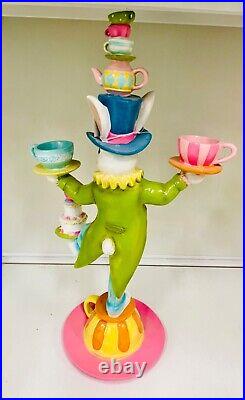 Tophat and Tail Mad Hatter EASTER Balancing Act Bunny Rabbit Figurine 23