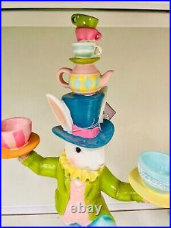 Tophat and Tail Mad Hatter EASTER Balancing Act Bunny Rabbit Figurine 23