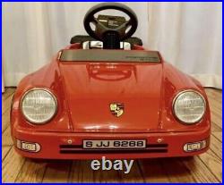 Toshima made Porsche 911 Pedal Car Retro Red Vintage from Japan