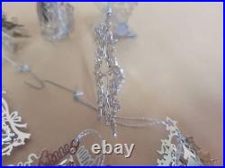 Towle Silversmiths Silver-plated 3-D Christmas Ornaments, set of 7