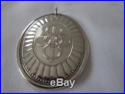 Towle Sterling Silver 1975 Five Golden Rings Pendant Ornament Medallion Vintage