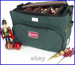 TreeKeeper Stack & LockT Green Christmas Ornament Storage Box
