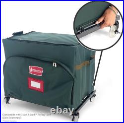 TreeKeeper Stack & LockT Green Christmas Ornament Storage Box