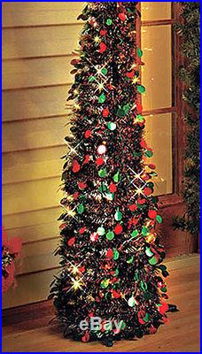 Tree Christmas Artificial Lights Pre Lit LED Xmas Holiday Decoration Home Thin