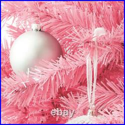 Treetopia Pink 6 Ft Artificial Christmas Tree with Lights and Stand (Open Box)