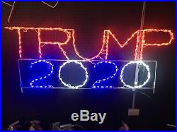 Trump 2020 custom Outdoor LED Lighted Decoration Steel Wireframe sign