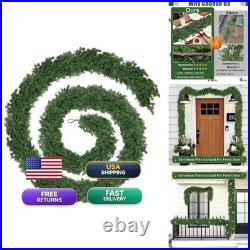 Tulvend 16ft Christmas Cedar Garland Indoor Outdoor