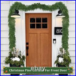 Tulvend 16ft Christmas Cedar Garland Indoor Outdoor