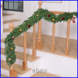 Tulvend 16ft Christmas Cedar Garland Indoor Outdoor