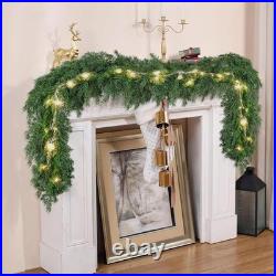 Tulvend 16ft Christmas Cedar Garland Indoor Outdoor