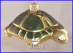 Turtle Polish Glass Christmas Tree Ornament Made in Poland Decoration New