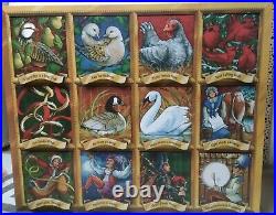Twelve days of christmas wooden advent calender byers choice compartments art